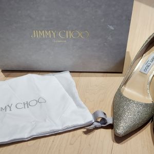 Jimmy  Choo Dusty Romy 60 Glitter Pumps Size 10
